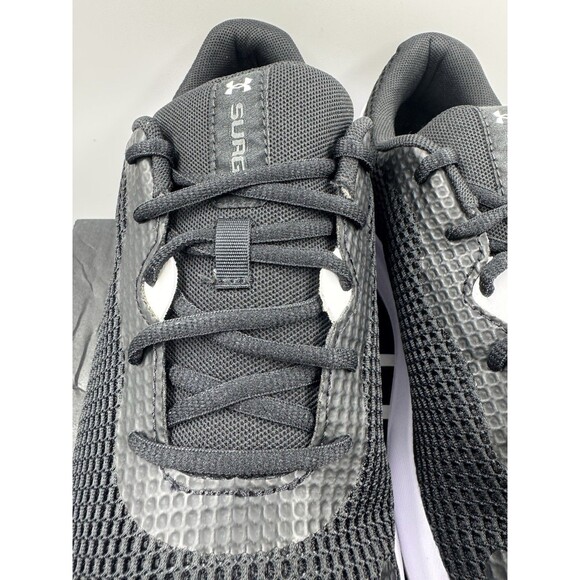UNDER ARMOUR MEN'S SURGE 3 RUNNING SHOE BLACK WHITE SIZE 11 - Picture 4 of 16